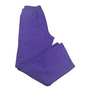 Hanes Comfort Sweatpants Blend Womens Medium Purple Lounge Comfort JH891